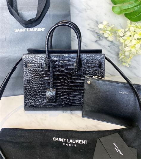 ysl sac de jour baby crocodile|SAC DE JOUR IN CROCODILE EMBOSSED LEATHER .